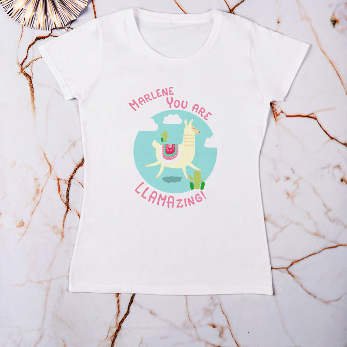 Llamazing - T-Shirt für Damen mit Aufruck